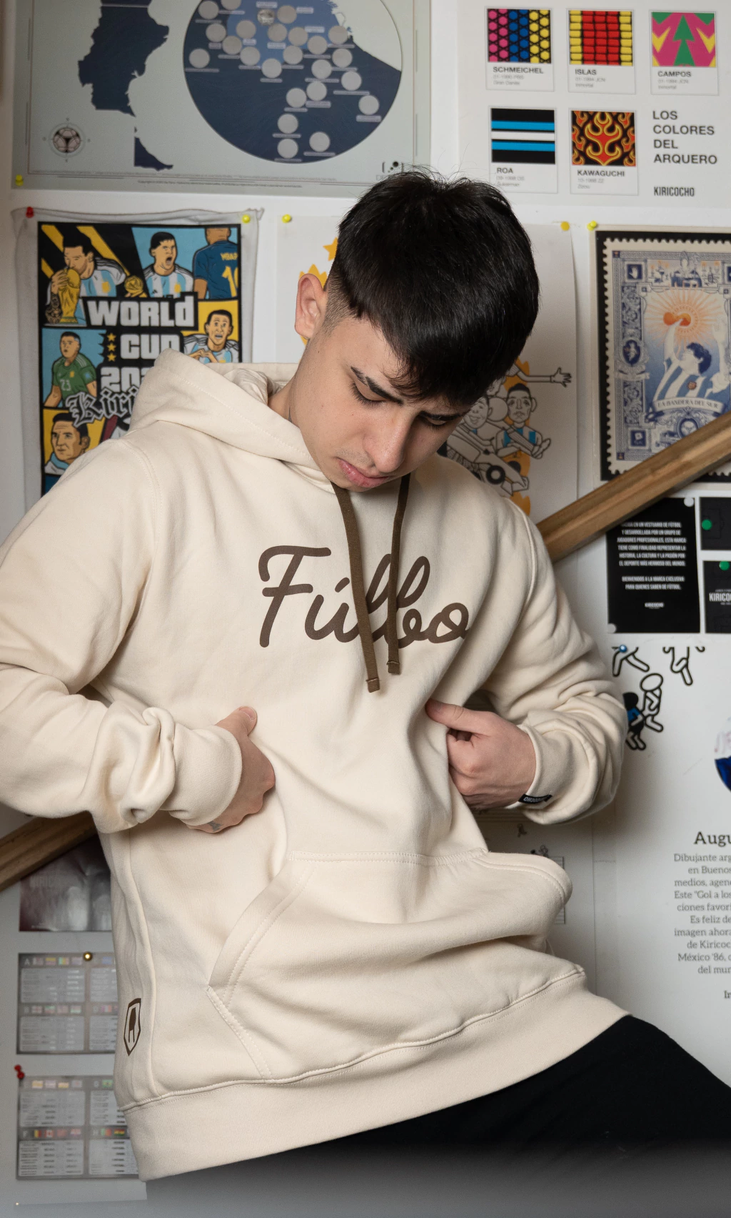 Buzo Frisa FULBO CREMA NIÑO - Imagen 2