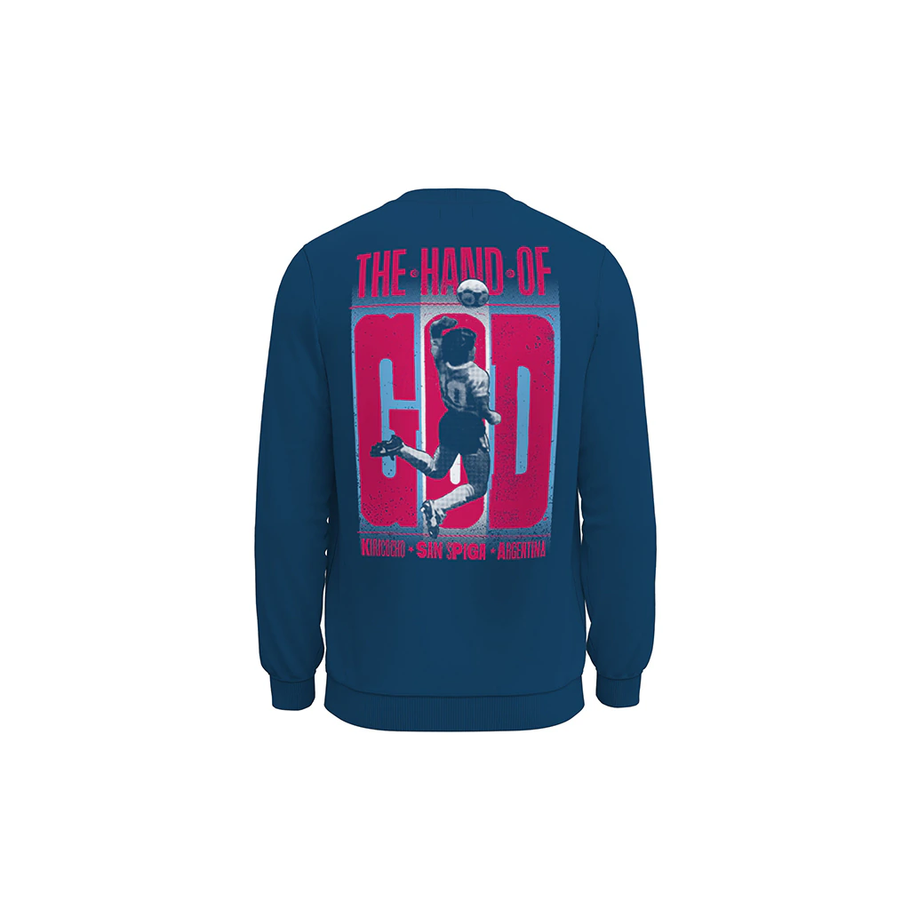 Buzo HAND OF GOD x San Spiga AZUL NIÑO - Imagen 2