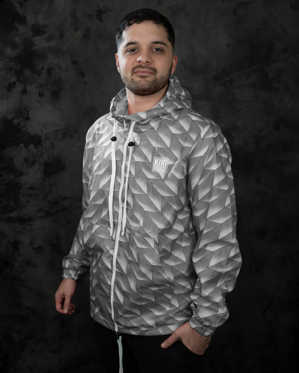 Campera Rompeviento HOLANDA '88 GRIS - Imagen 2