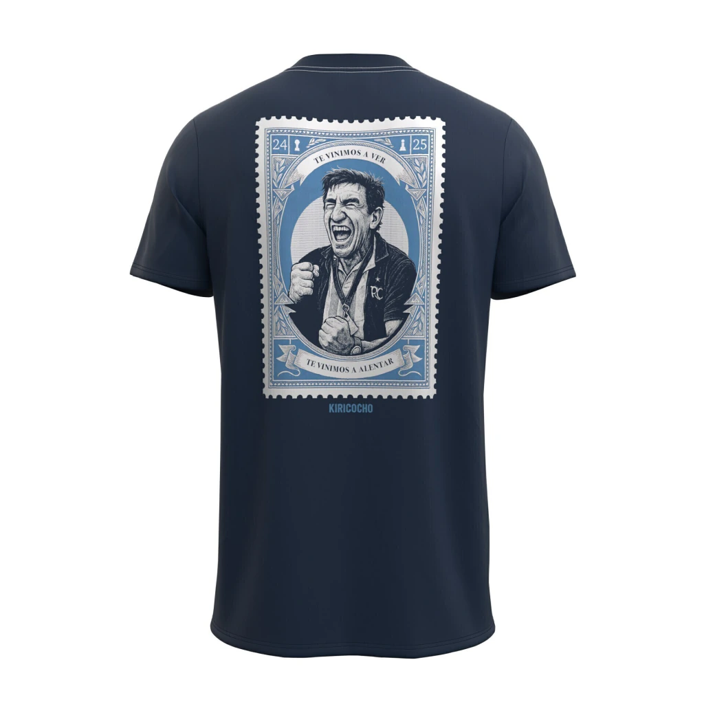 Remera RACING COSTAS ESTAMPILLA